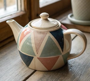 Théière à motif bleu avec bec verseur lisse, poignée confortable, corps isotherme, idéale pour servir le thé - Product Image 5