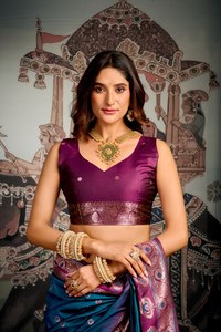 Drape <b>Yourself</b> in Elegance Make Every Moment Royal Indulge in Timeless Grace Saree Silk Nett Fabric Heavy Premium Soft Silk - Product Image 6