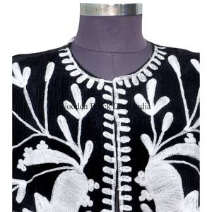 Chaleco informal de algodón indio con bordado floral para mujer, chaleco sin mangas para verano e invierno, ideal para damas de honor. - Product Image 2