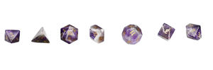 High quality stone dice <b>crystal</b> chevron Amethyst <b>crystal</b> reiki healing gemstones Engraved custom dice <b>set</b> Vikings - Product Image 5