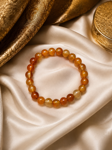 Carnelian <b>Beaded</b> <b>Bracelets</b>-Natural Stone Classic Unisex Gift - Product Image 2