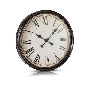 Orologio da Parete da 20 Pollici con Numeri Romani, Silenzioso a Batteria, Decorativo con Motivo Geometrico per Arredamento Soggiorno - Product Image 1