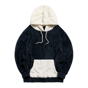 Veste zippée à capuche unisexe en polaire, couleur unie, vêtement d'hiver décontracté, coupe classique, matière en polyester tricoté - Product Image 4
