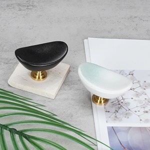 <b>ceramic</b> drawer <b>knobs</b> <b>ceramic</b> door <b>knobs</b> Minimalist Wooden Cabinet Drawer with Oval <b>Knob</b> for Living Room - Product Image 3