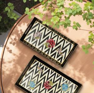 Bandeja Decorativa de Madera Esmaltada – Bandeja para Servir en Cocina y Hogar - Product Image 1