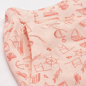 Conjunto de 2 Piezas para Mujer, Shorts de Punto Color Coral, Cuello Redondo, Manga Corta, Casual, Transpirable, Corte Holgado, para Primavera/Verano, Uso Diario - Product Image 5