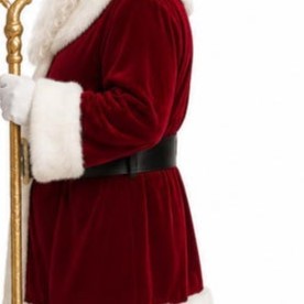 Men Santa Claus Costume Red Velvet With Gold Embroidery <b>White</b> <b>Fur</b> Trim Christmas Outfit Adult Size men santa claus costume - Product Image 6