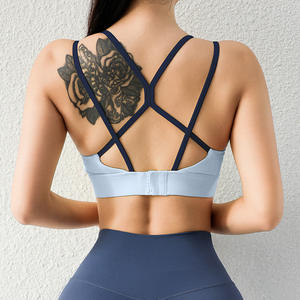 Soutien-gorge de sport pour femme Yoke, élégant, à séchage rapide, élastique, confortable, compression, bretelles réglables, disponible pour le yoga et les sports - Product Image 6