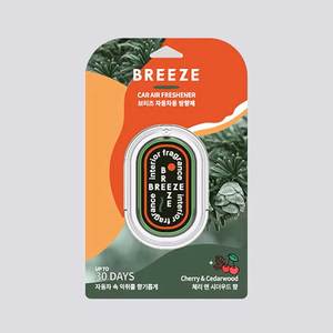 Ambientador Automotriz BREEZE con Aroma a Cereza y Madera de Cedro, Fragancia para el Interior del Vehículo - Product Image 1
