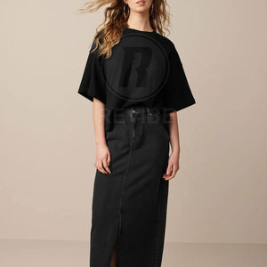 Camiseta Holgada de Verano para Mujer con Logotipo Personalizado, 100% Algodón Canvas, Transpirable, de Alta Calidad para Venta en Línea - Product Image 3