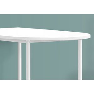 Modern White Laminate Metal 36\" Rectangular <b>Bar</b> <b>Table</b> Small <b>Kitchen</b> Home <b>Bar</b> & Pub with Contemporary Style <b>Bar</b> Height - Product Image 3