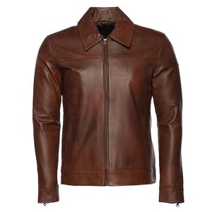 Veste en cuir de haute qualité pour hommes, très élégante et stylée - Product Image 3