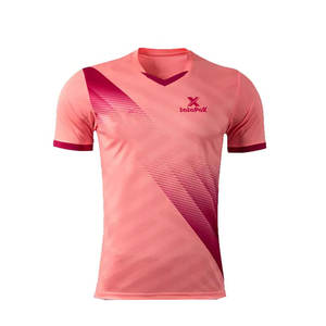 Nueva Camiseta de Fútbol de Alta Calidad con Logotipo Personalizado Estampado, 100% Poliéster, Cuello en V, Incluye Pantalones Cortos, Apta para Pedidos de Equipos de Adultos - Product Image 1