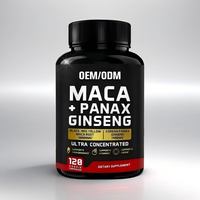 Capsules de Maca OEM/ODM pour le soutien énergétique, l'amélioration des performances masculines et la vitalité – Capsules à base de plantes pour adultes