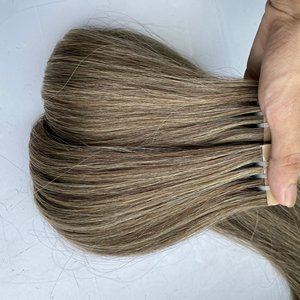 Extension de cheveux humains européens, Double bande russe, bande Remy naturelle de haute qualité, bon marché - Product Image 2