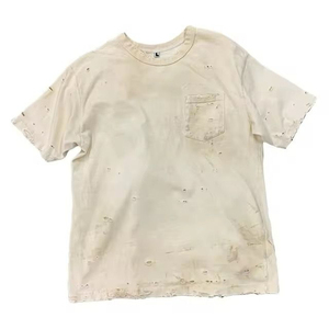 เสื้อยืดผู้ชายแบบดิสเทรส ปรับแต่งได้ ผลิตจากผ้าฝ้าย 100% สไตล์สตรีทแวร์ รับสั่งพิมพ์ลาย มีทุกสี ระบายอากาศได้ดี - Product Image 1