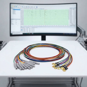 แผ่นอิเล็กโทรดแบบใช้ซ้ำได้สำหรับการตรวจวัดคลื่นไฟฟ้าสมอง (EEG) ทางคลินิก สายไฟเคลือบทองคำหลากสี ยี่ห้อ <span class=keywords><strong>NCC</strong></span> Medical - Product Image 1