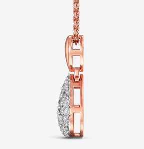Collier pendentif classique en or 14 carats avec diamant naturel et certification IGI pour un usage quotidien et des occasions spéciales - Product Image 3