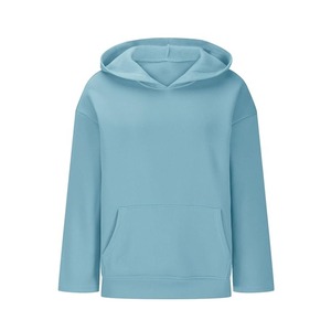 เสื้อฮู้ดสีฟ้าอ่อนแบบยูนิเซ็กซ์ ทรงปกติ สีพื้น ผ้าโพลีเอสเตอร์/คอตตอน เฟรนช์เทอร์รี่ ดีไซน์กระเป๋าแบบลำลอง เป็นมิตรกับสิ่งแวดล้อม - Product Image 1