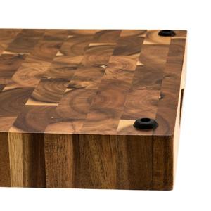 Planche à découper classique en bois d'acacia, faite à la main, durable, forme rectangulaire, épaisseur 1,2 cm, passe au lave-vaisselle, pour usage domestique et en restaurant - Product Image 4