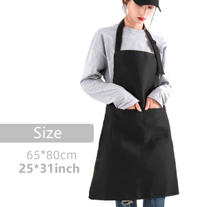 Delantal Unisex de Algodón Blanco con Logotipo Personalizado y Cierre a Presión para Camareros, Uso en Restaurantes y Bares, Resistente a las Manchas, Uniforme de Manga Corta - Product Image 2