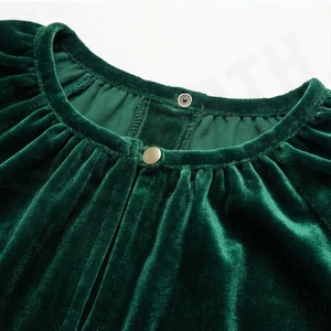 Abaya une pièce de qualité export, en polyester respirant, pour l'Aïd, vente en gros, robe longue islamique pour femmes musulmanes, mode modeste, col en V - Product Image 4