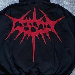 Men Distressed Hoodie Oversized Streetwear Fleece Pullover Vintage Graphic Heavyweight Loose Fit Urban Hooded Sweatshirt - Product Image 4