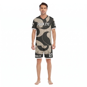 Camiseta de Fútbol para Hombre, 100% Poliéster, Cuello en V, Manga Corta, Corte Regular, Sublimación Personalizada, Ropa Deportiva de Equipo - Product Image 5