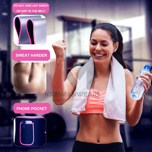 เข็มขัดรัดเอวพิมพ์โลโก้ได้ เคลือบเงินไอออน ช่วยเร่งการขับเหงื่อ ขายส่ง เข็มขัดซาวน่าสำหรับออกกำลังกายหนัก - Product Image 5