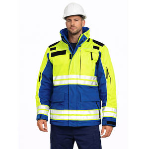 Unique Design Work Wear Safety <b>Jacket</b> Breathable Polyester Utility Construction <b>Workers</b> Full Custom High Quality Safety <b>Jacket</b> - Product Image 1