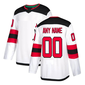 Maillot de hockey sur glace unisexe personnalisé, service OEM, quantité en stock, maillot de hockey sur glace personnalisé pour équipe sportive, 100% polyester - Product Image 4