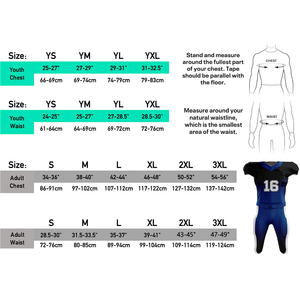 Uniforme de football américain personnalisé de haute qualité avec impression par sublimation, 100 % polyester respirant, taille personnalisée, marquage sans couture - Product Image 5