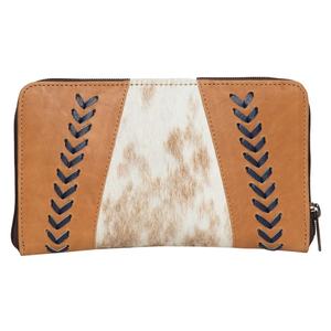 Portefeuille occidental élégant en cuir de fourrure de vachette d'origine de qualité supérieure portefeuille à la mode pochette portefeuille en cuir véritable - Product Image 1