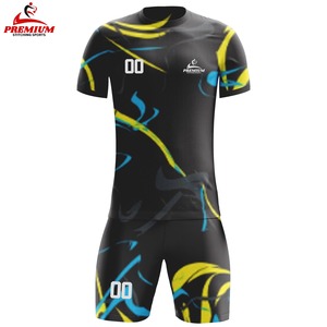 Uniformes de Fútbol Personalizados para Hombre de Verano - Secado Rápido, Transpirables, Antibacterianos, Protección UV, Tela 100% Poliéster - Product Image 1