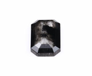 OM GEMS Diamante Cultivado en Laboratorio, Corte Esmeralda, 1.80 Ct, Corte Sal y Pimienta, Perforado con Láser, Diamante de Laboratorio Sal y Pimienta Personalizado Suelto - Product Image 4