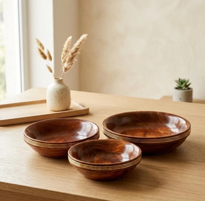 Bol en bois de bambou de haute qualité, naturel, écologique, poli, design classique, logo personnalisé, bols à salade pour enfants, bols à dîner pour la table - Product Image 5
