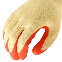 Gants de travail MaxiPact respirants en polyester 10 jauges 5 fils, enduits de latex froissé antidérapant, avec poignet tricoté pour une meilleure adhérence et sécurité