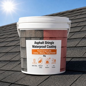 Revêtement Élastique Solaire Réfléchissant Anti-UV Isolant Thermique 1K Imperméable Écologique à Faible Teneur en COV pour Toiture en Bardeaux d'Asphalte – Vente en Gros - Product Image 1