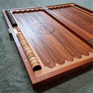 Juego de backgammon de madera de lujo Taj Mahal |   Juego de Mesa Plegable de Viaje de 15 Pulgadas |   Juego de Backgammon de Madera Premium con Dados - Product Image 6