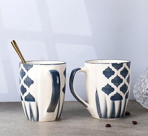 Taza de Café de Cerámica con Diseño de Flores Silvestres, Acabado Brillante, Construcción Duradera, Asa Cómoda, Perfecta para el Hogar, la Oficina o como Regalo - Product Image 4