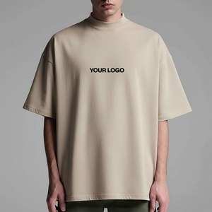 เสื้อยืดคอกลมแขนสั้นทรงปกติสำหรับผู้ชาย ผ้าเจอร์ซีย์คอตตอน 100% ระบายอากาศได้ดี พิมพ์ลายโลโก้ด้านหน้าตามสั่ง ผ้าหนัก 220 กรัม - Product Image 1