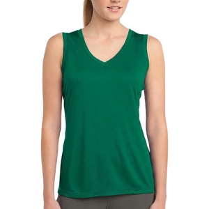 <b>Women's</b> Gym Tank <b>Top</b> Sleeveless Workout T Shirt Athletic Sportswear Fitness Training Running Apparel Supplier - Product Image 5