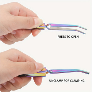 High Precision Nail Shaping Clip Tweezer 14.4cm Nail <b>Edge</b> <b>Cutter</b> Curved Tip for Professional Manicure Pedicure - Product Image 6