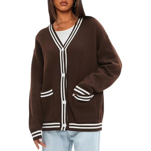 Pull décontracté confortable et douillet pour femme, idéal pour l'hiver, à manches longues, tricoté, grande taille - Product Image 1