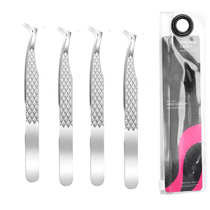 L Type Volume Eyelash Extension Tweezers Diamond Grip Handle Professional And Personal Use Eyelash Tweezers - Product Image 1