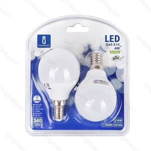 Bombilla LED G45 E14 4W 6400K Blanco Frío, Paquete de 2 Bombillas de Bajo Consumo - Product Image 1