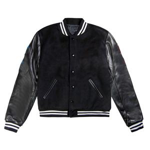 Veste universitaire surdimensionnée en coton personnalisée Hip Hop en laine vierge avec vrai corps personnalisée votre logo - Product Image 1