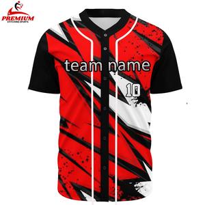 Camiseta de Softbol Sublimada, Transpirable, Corta, con Nombre del Equipo Bordado, Color Rosa Neón Degradado, Fabricada en Fábrica, Personalizada, Unisex, con Dos Botones - Product Image 6