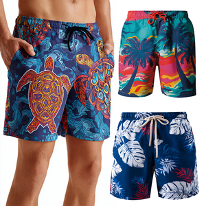 Shorts de Playa para Hombre, Sublimados, Casuales, Estampados, de Secado Rápido, con Bolsillo, Traje de Baño - Product Image 1