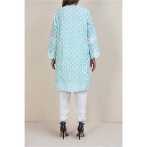 Blusa de algodón adornada para mujer PS1041 - Product Image 1